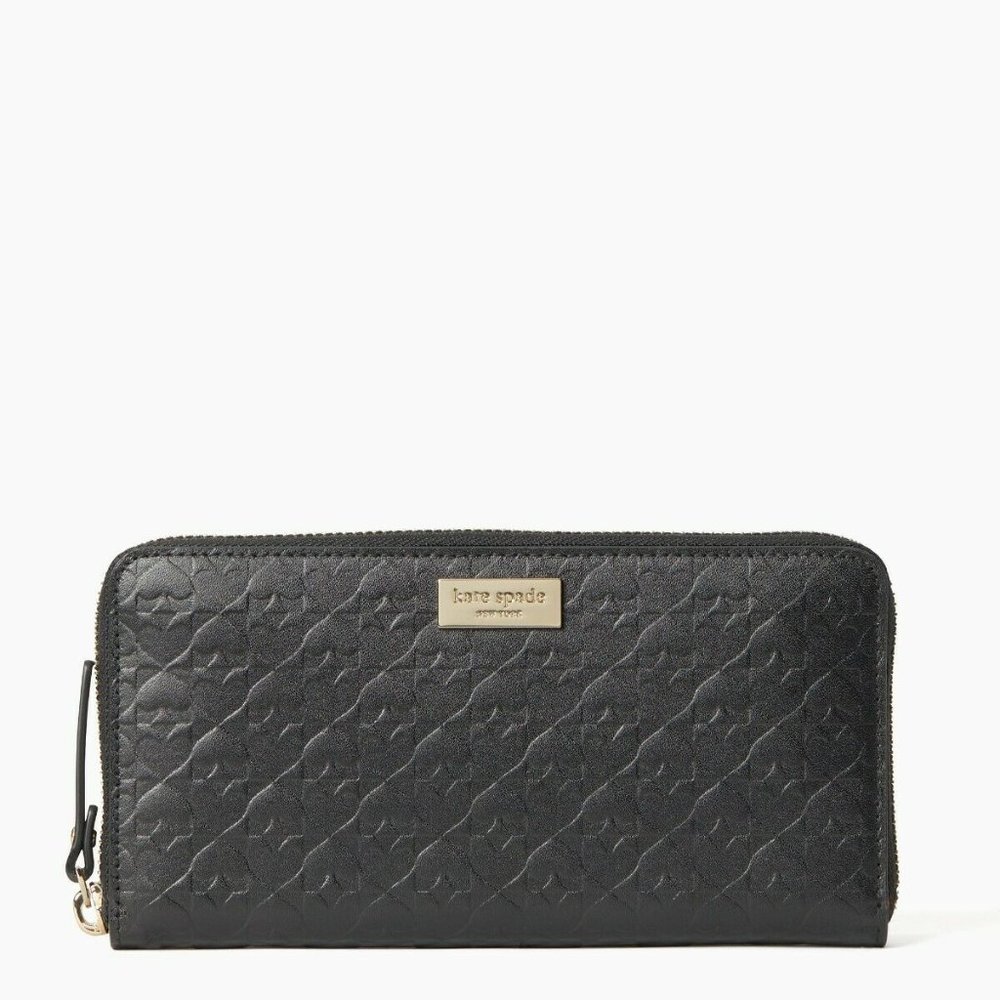 New Kate Spade black large wallet retails $229